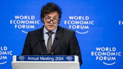 Donald Trump - Sam Meredith - Javier Milei - ‘The Western world is in danger’: Argentina’s Milei, a self-described ‘anarcho-capitalist,’ urges Davos elite to reject socialism - cnbc.com - Switzerland - Argentina