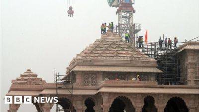 Narendra Modi - lord Ram - Hindu Temple - Ayodhya: India PM Modi to open Hindu temple on razed Babri mosque site - bbc.com - India -  Sanskrit