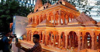 Narendra Modi - Ram Temple - Mukesh Ambani - Hindu Temple - Indian devotees splurge on jets, gold idols as Hindu temple opens - asiaone.com - Usa - India -  Mumbai