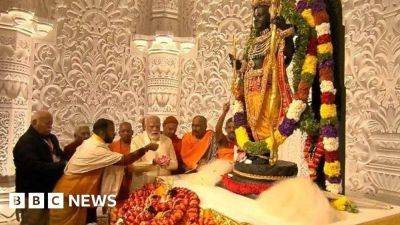 Watch: Indian PM Modi inaugurates temple in Ayodhya