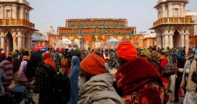 Hindus throng Ram temple in India's Ayodhya as it opens to the public