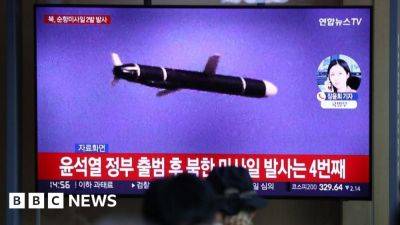 Kim Jong Un - Yoon Suk Yeol - North Korea fires cruise missiles off east coast, Seoul reports - bbc.com - Usa - South Korea - North Korea -  Pyongyang -  Seoul