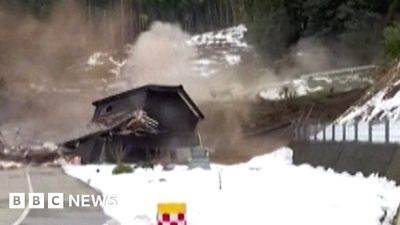 Japan earthquake: Video shows buildings swept away by landslide in Wajima - bbc.com - Japan