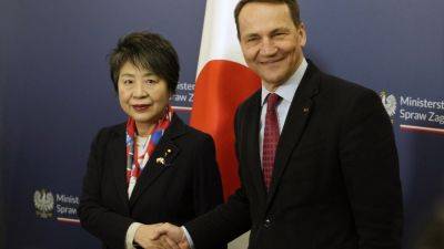 Yoko Kamikawa - Andrzej Duda - Japan’s foreign minister visits Poland to strengthen ties with the NATO nation - apnews.com - Japan - Russia - Ukraine - Poland