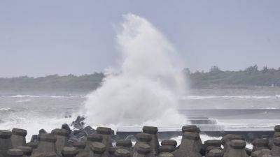 Taiwan shuts schools and offices ahead a direct hit from powerful typhoon