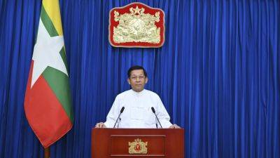 Head of Myanmar’s military government urges ethnic rebels to join peace talks