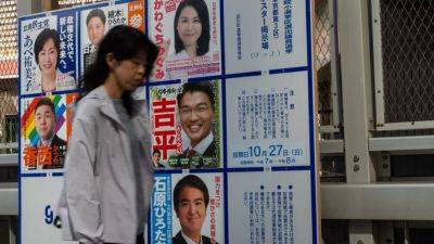 Japan sees record number of women run in general polls across ‘male-oriented’ parties