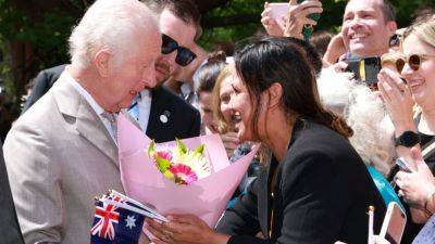 King Charles meets cheering Australian crowds, says ‘great joy’ to return