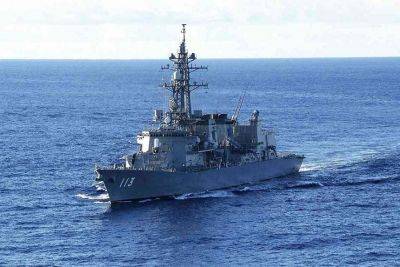 Japan’s MSDF ship Sazanami makes a point in Taiwan Strait