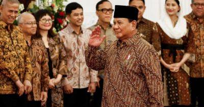 Prabowo Subianto - Sri Mulyani Indrawati - Sri Mulyani - Airlangga Hartarto - Indonesia's Prabowo to swear in cabinet of over 100 ministers, deputies - asiaone.com - Indonesia - city Jakarta