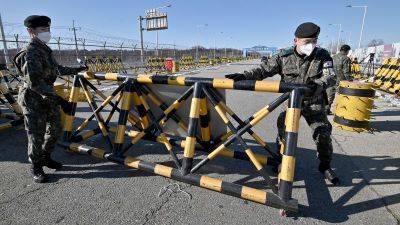 A North Korean defector who struggled in South Korea stole a bus and tried to drive across the border, police say