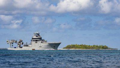 Samoa warns of ‘highly probable’ oil spill from New Zealand navy ship that sank and caught fire