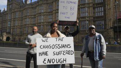 Diego Garcia - Chagos islanders displaced for a US military base protest a deal on their future made without them - apnews.com - Usa - India - Britain - Afghanistan - Vietnam - Iraq - Mauritius