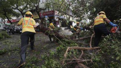 Tropical Storm Kong-rey threatens Shanghai and China’s coast after hitting Taiwan as a typhoon