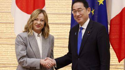 Japan will step up defense and economic ties with Italy as Rome seeks a greater Indo-Pacific role