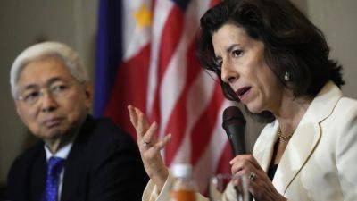 Gina Raimondo - US is constantly assessing expansion of chip export controls that can boost China’s military - apnews.com - China - Usa - Philippines - Washington