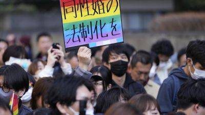 MARI YAMAGUCHI - Denying same-sex marriage is unconstitutional, a Japanese high court says - apnews.com - Japan -  Tokyo