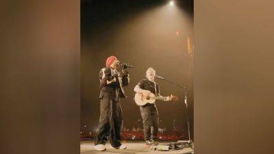 Ed Sheeran duet with Punjabi star Diljit Dosanjh delights Mumbai – and lights up India’s social media