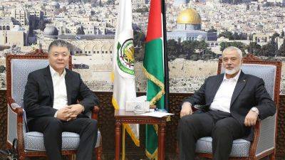 Chinese envoy meets Hamas chief Haniyeh after first visit to Israel since Gaza war began