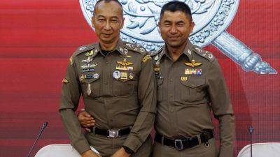 Thailand’s national police chief and his deputy are suspended amid rumors of a power struggle