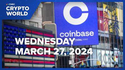 Coinbase drops nearly 3% after SEC scores big win in lawsuit against crypto firm: CNBC Crypto World - cnbc.com