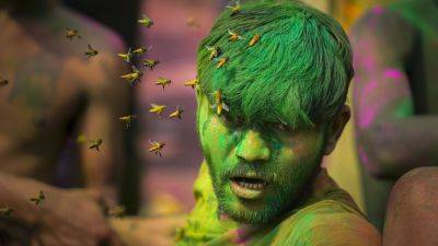 An Associated Press photographer snaps a buzzy photo by focusing on the details during Holi - apnews.com - India