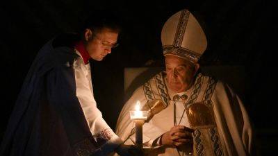 Pope soldiers through Easter Vigil after missing procession - cnbc.com - Vatican -  Vatican -  Rome - county Christian
