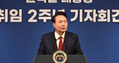 Yoon Suk - Christian Dior - South Korea's Yoon apologises over handbag scandal, pledges focus on economy - asiaone.com - South Korea -  Seoul