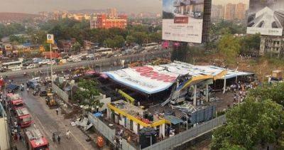 4 dead, several feared trapped under billboard in freak accident during Mumbai rainstorm