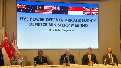 Richard Marles - Judith Collins - Ng Eng - Counterterrorism, non-conventional threats on agenda as regional defence bloc expands cooperation - channelnewsasia.com - New Zealand - Malaysia - Singapore - Britain - Australia -  Singapore