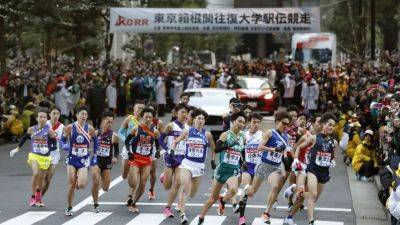 Britain laces up for a Japan-style 116km relay as Emperor Naruhito visits