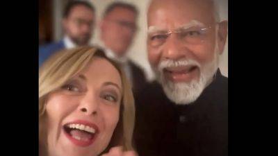 Indians ship Modi-Meloni make-believe romance as G7 video goes viral