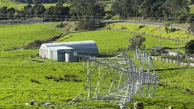 Much of New Zealand’s far north is without power after a transmission tower fell over