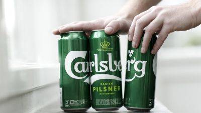 Carlsberg slides 8%, set for largest drop in four years, after Britvic rejects $3.9 billion takeover offer