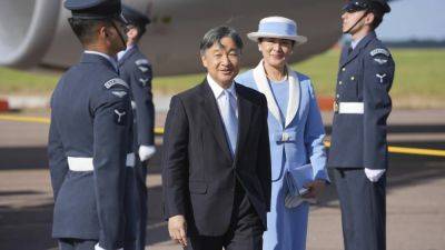 Japan’s Emperor Naruhito arrives in UK for 3-day state visit