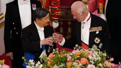 Charles - queen Elizabeth - Agence FrancePresse - Rishi Sunak - queen Camilla - King Charles hails ties as Japan’s Emperor Naruhito makes UK state visit - scmp.com - Japan - Britain