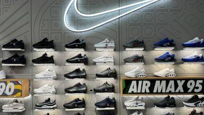 Nike shares plunge after retailer says quarterly sales will fall 10%, warns on China weakness