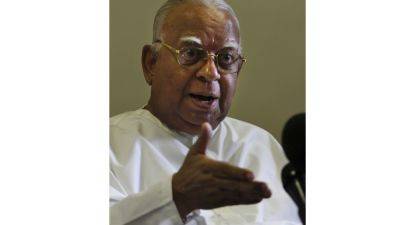 KRISHAN FRANCIS - R. Sampanthan, the face of Sri Lanka’s Tamil minority and its struggle post-civil war, dies at 91 - apnews.com - Sri Lanka - Norway