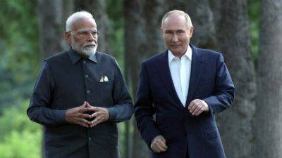 Vladimir Putin - Narendra Modi - Volodymyr Zelenskyy - Putin hosts India’s Modi to deepen ties, but Ukraine looms over their relationship - cnbc.com - China - Russia - India - Washington - Ukraine - county Will - Kazakhstan - city Beijing - city New Delhi