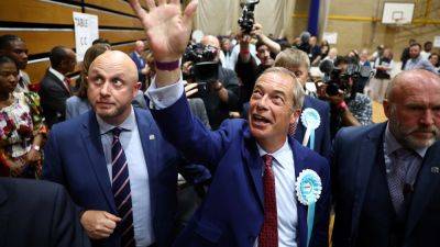 Donald Trump - Katrina Bishop - Nigel Farage - Trump ally Nigel Farage elected to British parliament for first time - cnbc.com - Britain - Eu