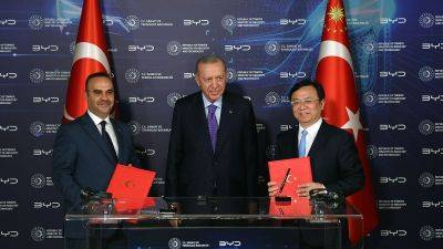 Chinese EV giant BYD to build $1 billion plant in Turkey