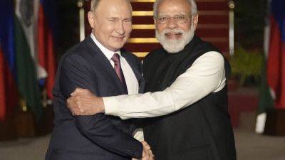 Indian Prime Minister Modi makes first visit to ally Russia since the start of its war on Ukraine