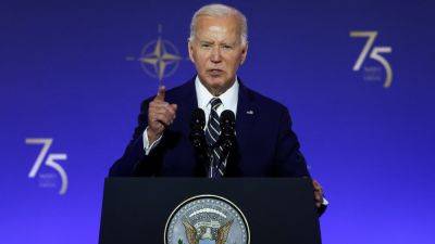 Biden announces new NATO aid for Ukraine, as his reelection campaign teeters