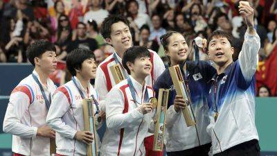 Matias Grez - Why this podium selfie with North and South Korean athletes at the Olympics is so striking - edition.cnn.com - France - Britain - South Korea - North Korea - city Tokyo - city Pyongyang - city Seoul