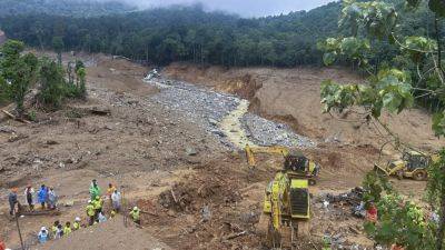 Hopes of finding more survivors in the mud and debris wane after landslides in India kill 194