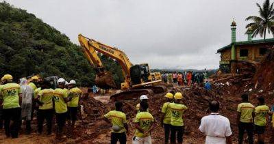 India landslides rescue operations speed up with new metal bridge - asiaone.com - India - state Kerala