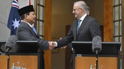 Prabowo Subianto - Richard Marles - ROD McGUIRK - Indonesia and Australia finalize new bilateral defense treaty - apnews.com - China - Indonesia - Australia - city Jakarta - city Melbourne, Australia