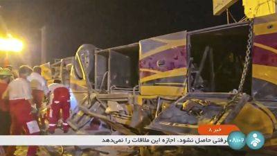 Bus carrying Shiite pilgrims from Pakistan to Iraq crashes in Iran, killing at least 28 people