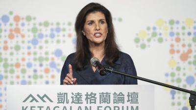 Lai Ching - Nikki Haley - Yoshihiko Noda - Former US Ambassador to the UN Nikki Haley calls for more international support for Taiwan - apnews.com - Japan - China - Taiwan - Usa - city Beijing - city Taipei, Taiwan