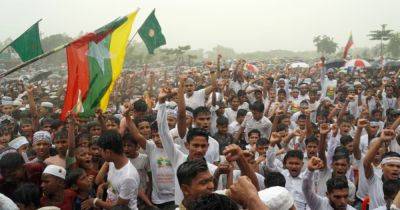 Rohingya demand end to violence on seventh anniversary of flight from Myanmar - asiaone.com - Burma - India - Bangladesh - state Rakhine - city Dhaka